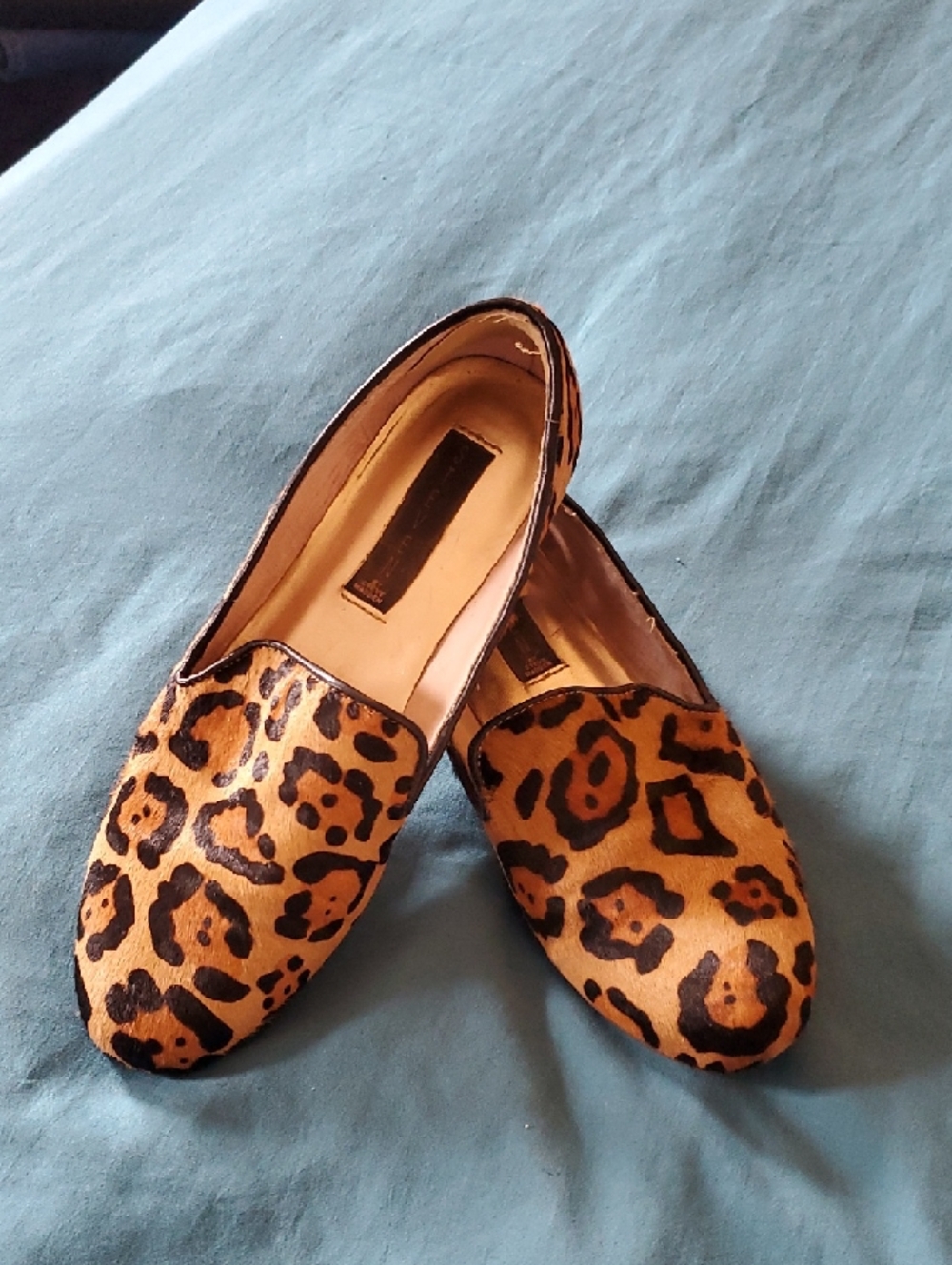 Seve Madden Leopard loafers